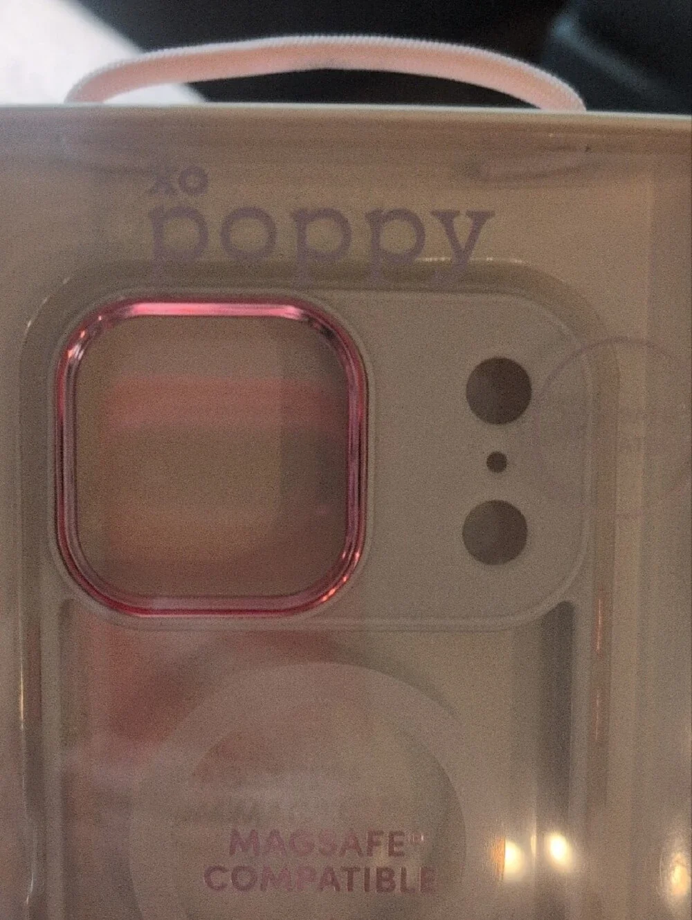 MagSafe Compatible Clear iPhone 17 Pro Max Case with Pink Accents